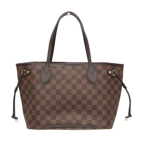 LOUIS VUITTON Brown Damier Neverfull PM Tote Bag - Picture 1 of 9